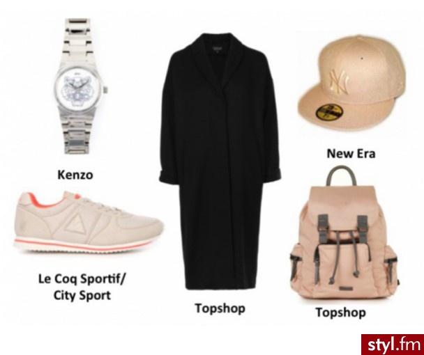 Czarny płaszcz w 5 odsłonach - Styler