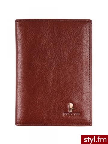 Puccini Etui na dokumenty P-1595 Brązowy - Portfele i etui Dodatki Moda