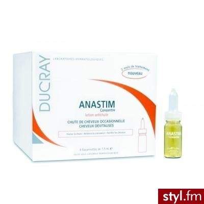 DUCRAY ANASTIM Kuracja w ampułkach przeciw okresowemu wypadaniu włosów 8 fiolek x 7,5 ml - Bransoletki Biżuteria Moda