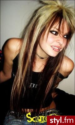 EMO Alternatywne Średnie Fryzury