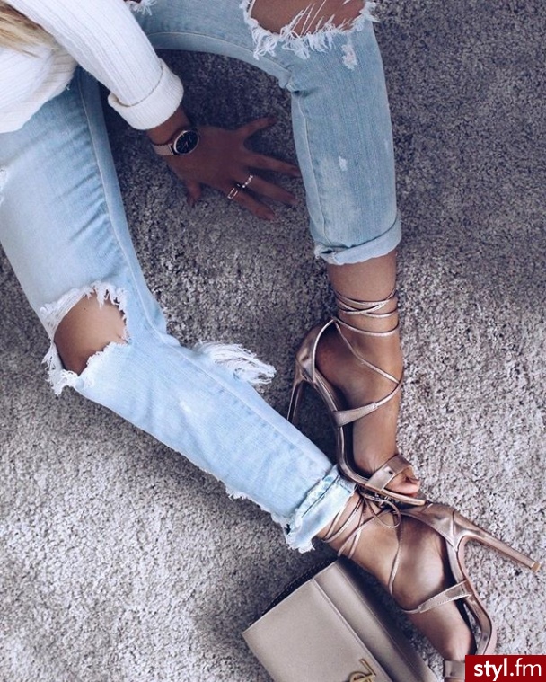Jeansy Spodnie Moda