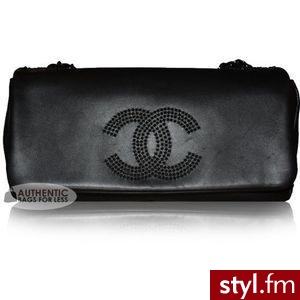 Czarna,klasyczna kopertówka od Chanel - Pozostałe Torebki Moda