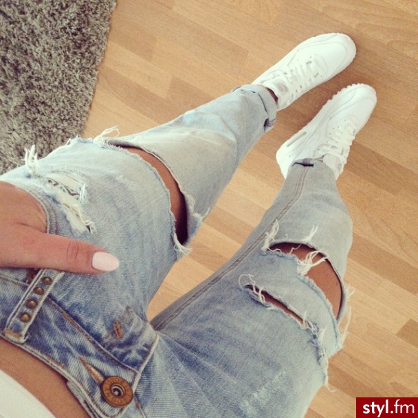 Jeansy Spodnie Moda