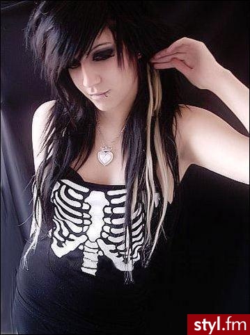 EMO Alternatywne Średnie Fryzury