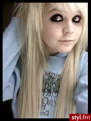 EMO Alternatywne Średnie Fryzury