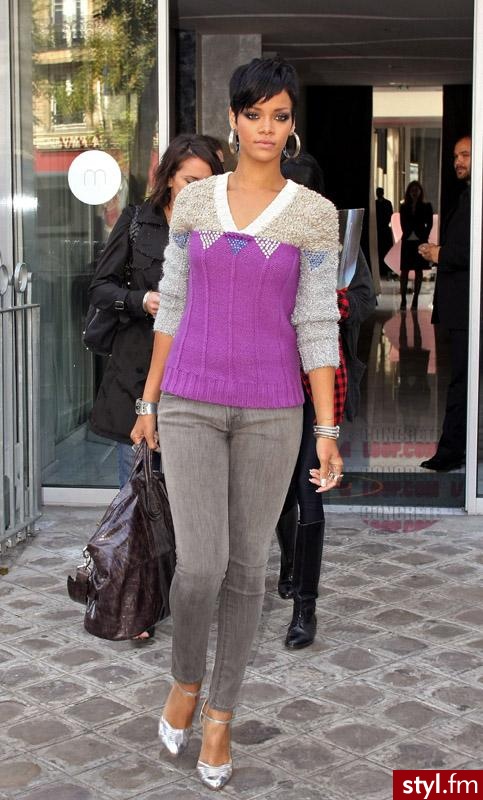 Rihanna in Paris - Moda uliczna Inne Moda