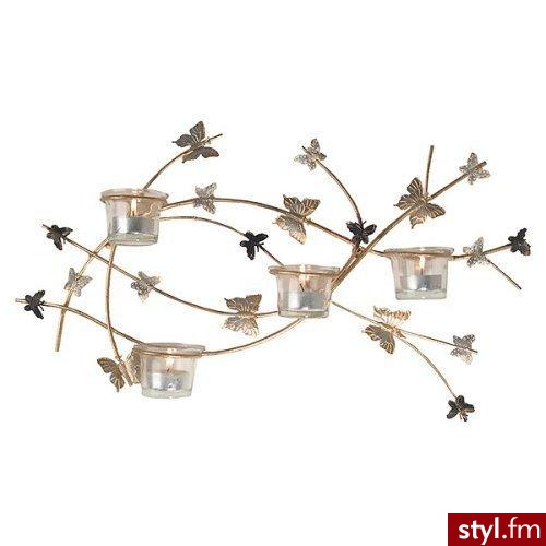 Naścienny świecznik z malutkimi motylkami - 17.99$ - Misz-masz