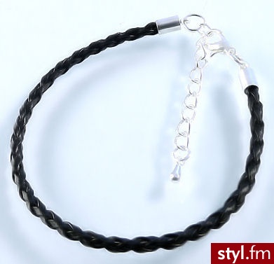 Bransoletka Modułowa 21cm rzemień 1sztuka - Łańcuszki Biżuteria Moda