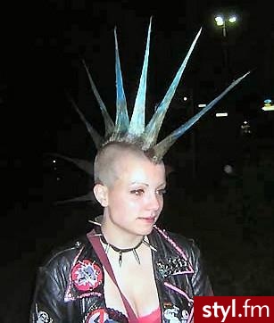 Kolorowe Punk Rock Alternatywne Średnie Fryzury