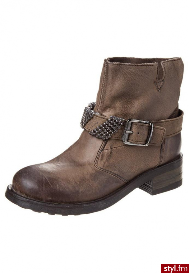 Nana by Francesco Morichetti MARIKA Botki kowbojki i motocyklowe brązowy (88005D1) - Pozostałe Buty Moda