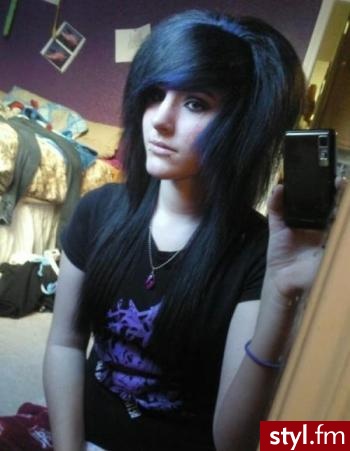 EMO Alternatywne Średnie Fryzury