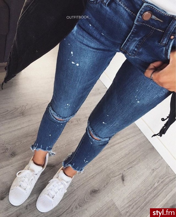 Jeansy Spodnie Moda