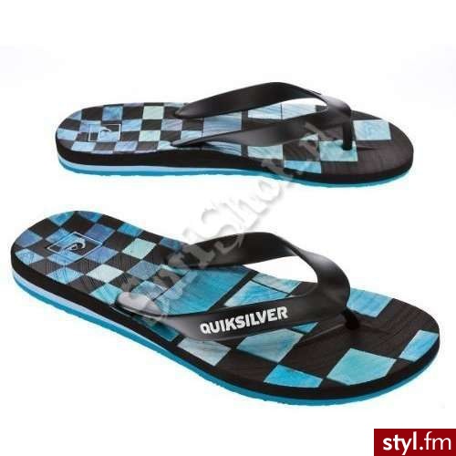 QUIKSILVER KLAPKI LITTLE CARVER DNA 2012 BLACK/BLUE/MULTI 29 JUNIORSKIE - Klapki Buty Moda