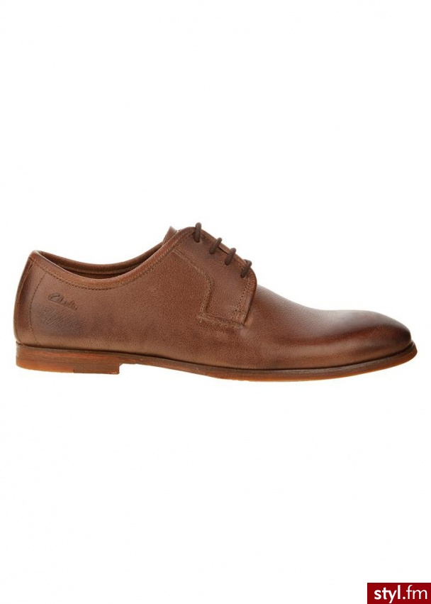 CLARKS Półbuty euston walk brązowy Odcienie beżu i brązu Wizytowe - Półbuty Buty Moda