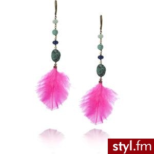 Feather drop earrings - Polyvore. Pobrano ze strony: http://www.polyvore.com/feather_drop_earrings/thing?id=15130624 - Pozostałe Dodatki Moda