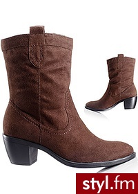 Bonprix Botki piaskowy 962401_13486 - Botki Buty Moda
