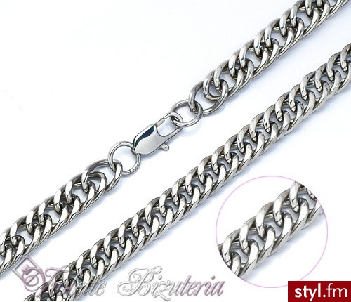 Violette Łańcuszek szer: 10mm Stal Szlachetna 316L nr.3808 - Łańcuszki Biżuteria Moda