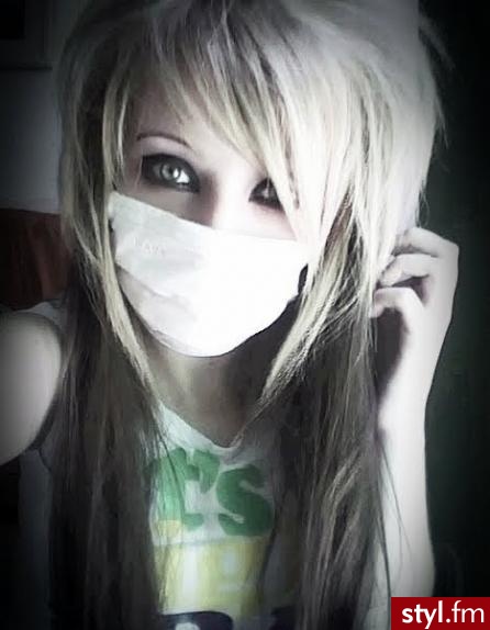 EMO Alternatywne Średnie Fryzury