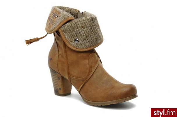 Mustang shoes Półbuty i botki Tracy Beżowy - Botki Buty Moda