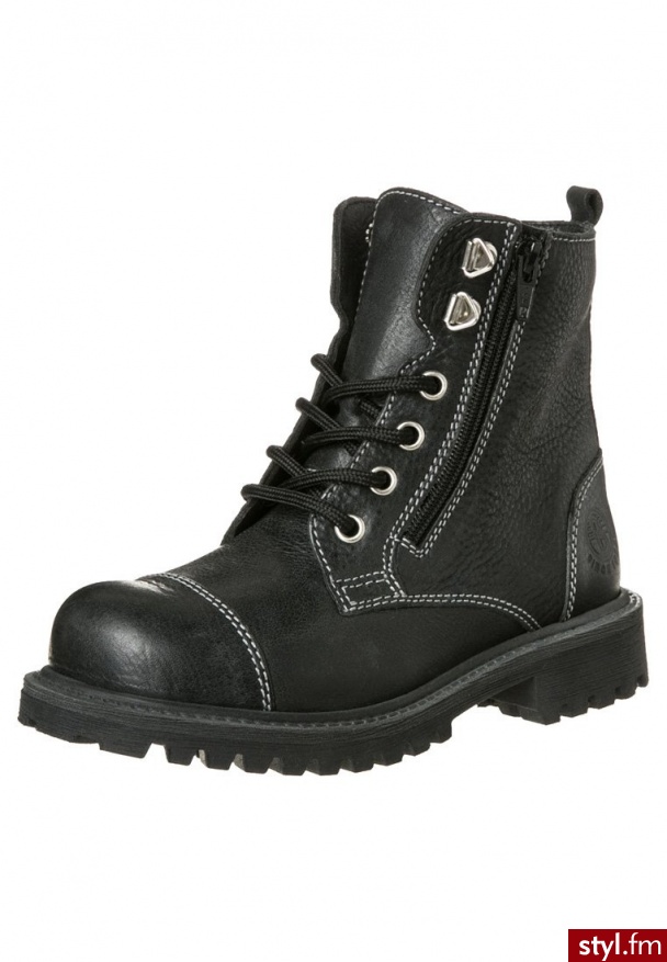 Balducci WOLF Botki sznurowane czarny - Botki Buty Moda