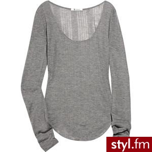 T by Alexander Wang Ribbed-jersey top - Polyvore. Pobrano ze strony: http://www.polyvore.com/alexander_wang_ribbed-jersey_top/thing?id=26038873 - Pozostałe Ciuchy Moda