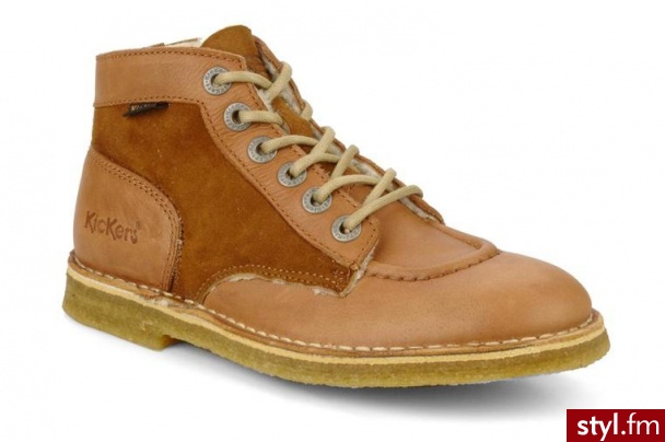 Kickers PÓŁBUTY I BOTKI KICK LEGEND FEMME BY (BRĄZOWY) (Brązowy) - Botki Buty Moda