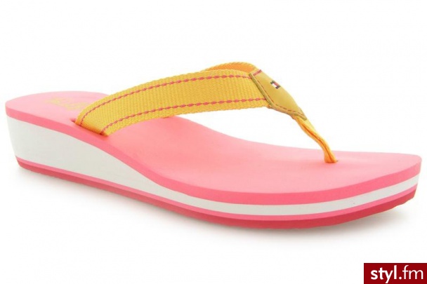 Tommy Hilfiger MAYBEL JR 1 SUPER LEMON - Klapki Buty Moda