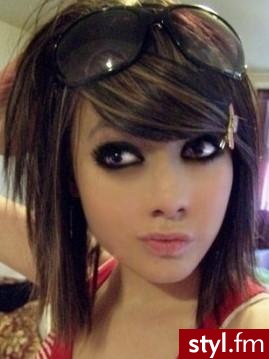 emo - EMO Alternatywne Średnie Fryzury