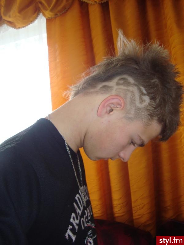 wzory, męskie - Punk Rock Alternatywne Średnie Fryzury