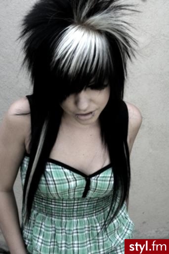 EMO Alternatywne Średnie Fryzury