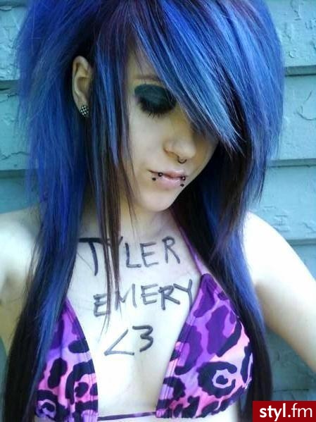 EMO Alternatywne Średnie Fryzury
