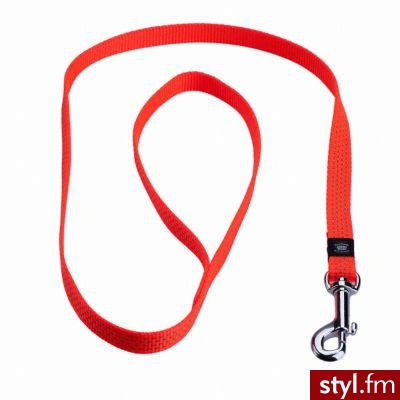 Smycz odblaskowa Karlie, kolor pomarańczowy - Dł. x szer.: 200 cm x 20 mm - Psy Zwierzaki