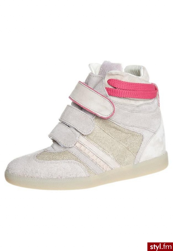 Serafini MANHATTAN Botki na koturnie beżowy - Botki Buty Moda