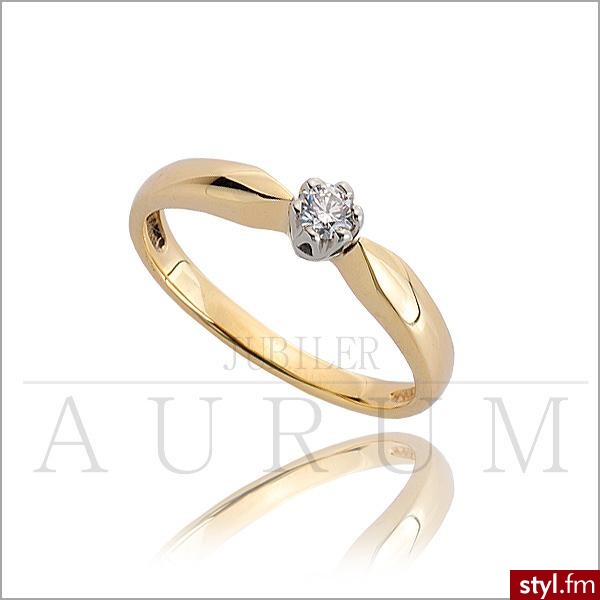 AURUM PIERŚCIONEK ZARĘCZYNOWY Z BRYLANTEM pr.585 (1034058375) - Aukcje internetowe Allegro. Pobrano ze strony: http://allegro.pl/item1034058375_aurum_pierscionek_zareczynowy_z_brylantem_pr_585.html - Pozostałe Dodatki Moda