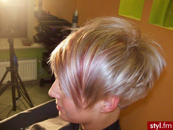 Blond Rozpuszczone Proste z grzywką Na co dzień Krótkie Fryzury