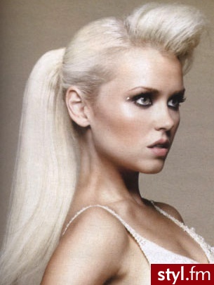 Blond Upięcie Proste z grzywką Na co dzień Długie Fryzury