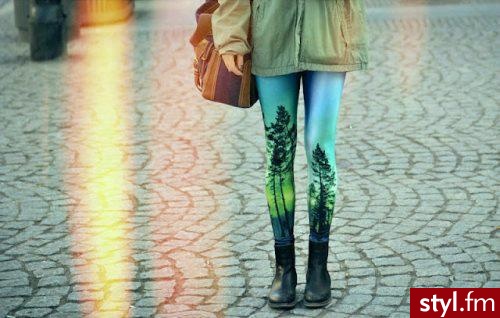Leginsy Spodnie Moda