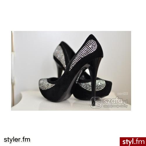 szpilki. czrno-srebny - Styler