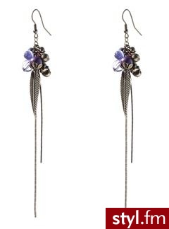 Ultra-long dangly earrings - Violet - Promod. Pobrano ze strony: http://www.promod.co.uk/jewellery/earrings/ultra-long-dangly-earrings-violet-R1290217071.html - Pozostałe Dodatki Moda