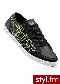 Bonprix Buty sportowe czarno-zielony 914589_22109 - Sportowe Buty Moda