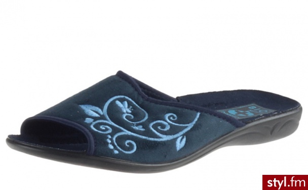 Adanex Klapki 16651 granatowe - Klapki Buty Moda