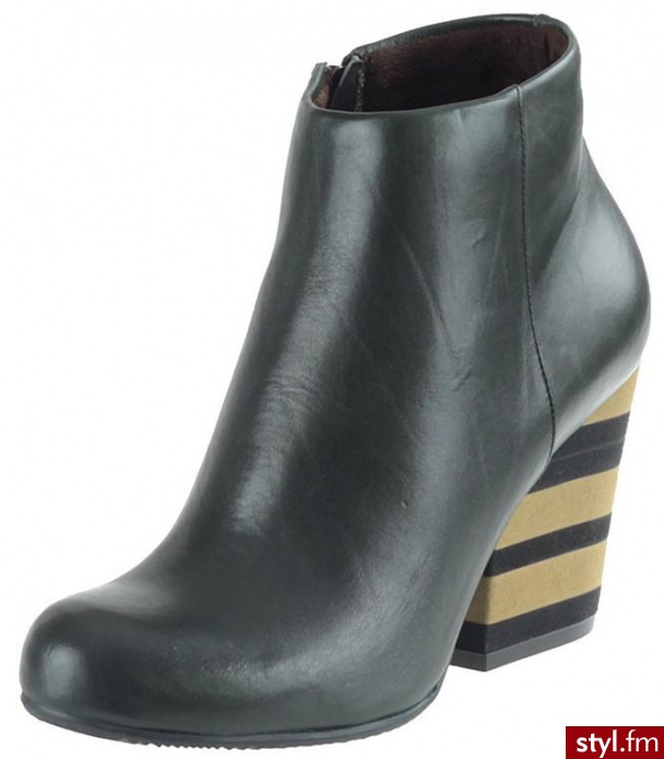 Ryłko Botki W9VI7B zielone DW7 - Botki Buty Moda