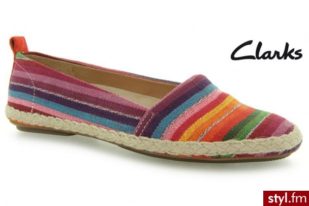 Clarks Fable Cute Multicolor - Balerinki Buty Moda