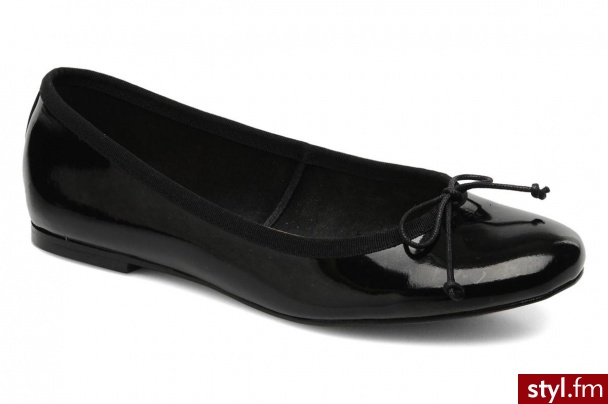 Georgia Rose Balerinki Fancine by (Czarny) - Balerinki Buty Moda