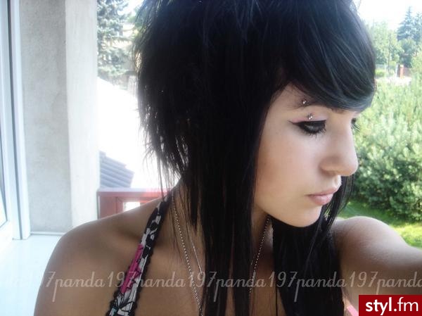 EMO Alternatywne Średnie Fryzury