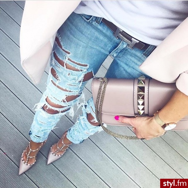 Jeansy Spodnie Moda