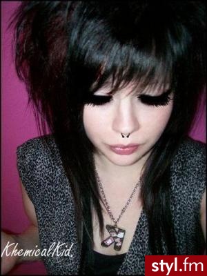 EMO Alternatywne Średnie Fryzury