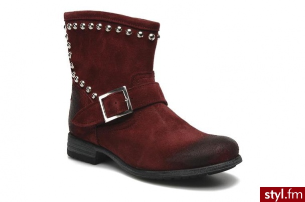 Buffalo PÓŁBUTY I BOTKI BETUL BY BUFFALO (Czerwony) - Botki Buty Moda