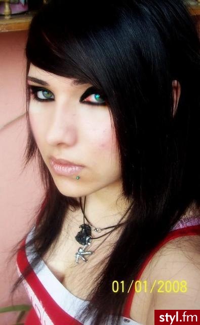 EMO Alternatywne Średnie Fryzury