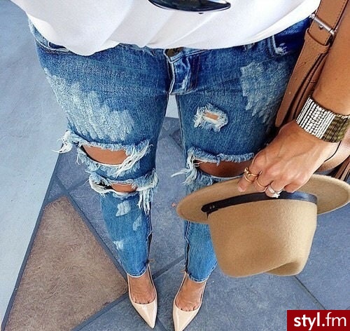 Jeansy Spodnie Moda